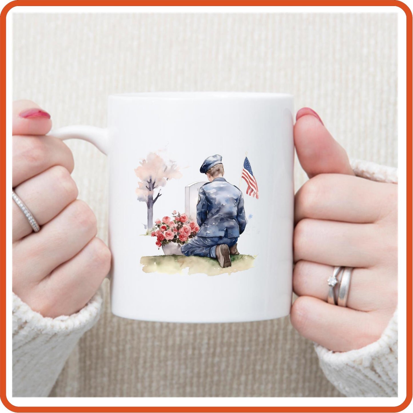 Memorial Day Mugs - 11oz Coffee Mug for service personnel. v.8 - secapparelonline