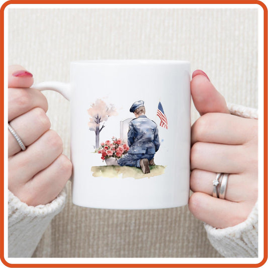 Memorial Day Mugs - 11oz Coffee Mug for service personnel. v.8 - secapparelonline
