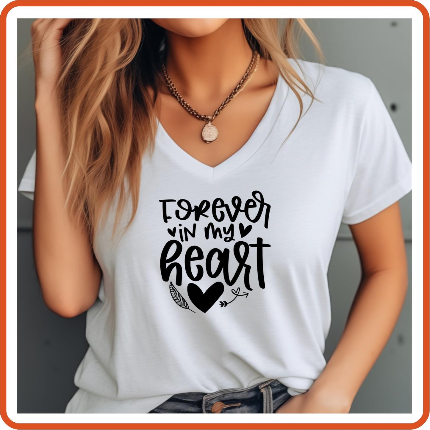 Forever In My Heart |Memorial Sympathy Shirts T-Shirts by SEC Apparel