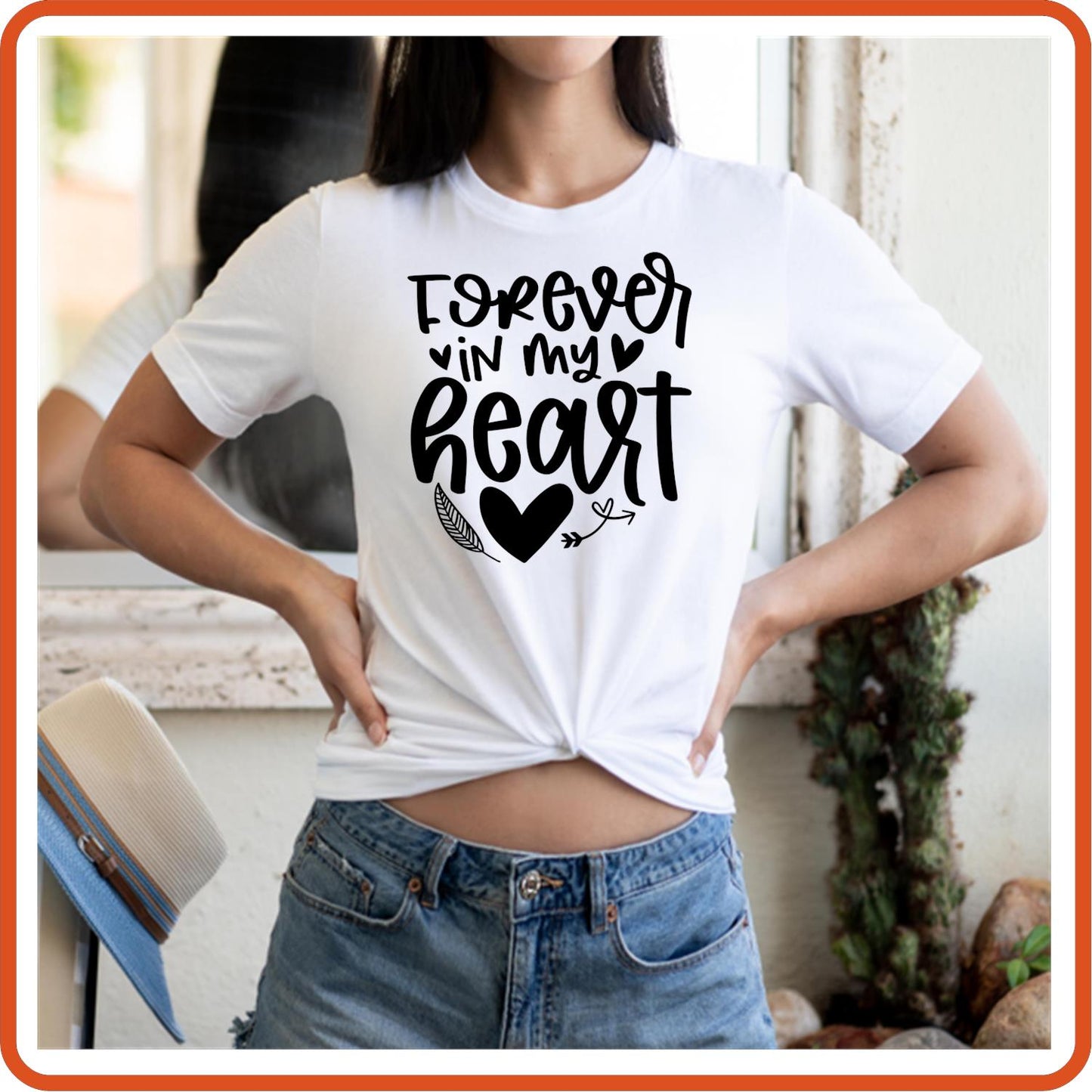 Forever In My Heart |Memorial Sympathy Shirts T-Shirts by SEC Apparel