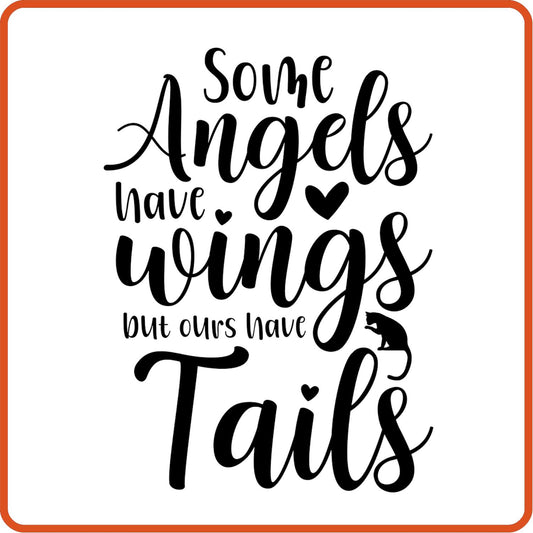 Some Angels Have Wings | Memorial | Sympathy Iron On Decals Patches by SEC Apparel