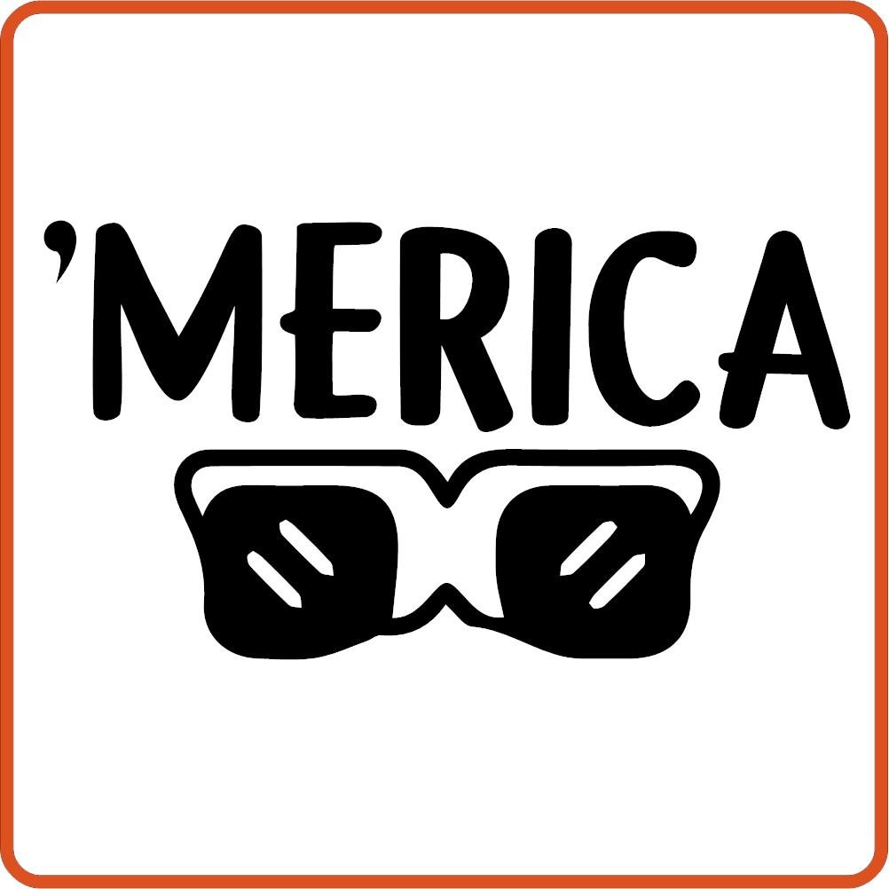 'Merica | 4th of July Iron On Decals by SEC Apparel - secapparelonline