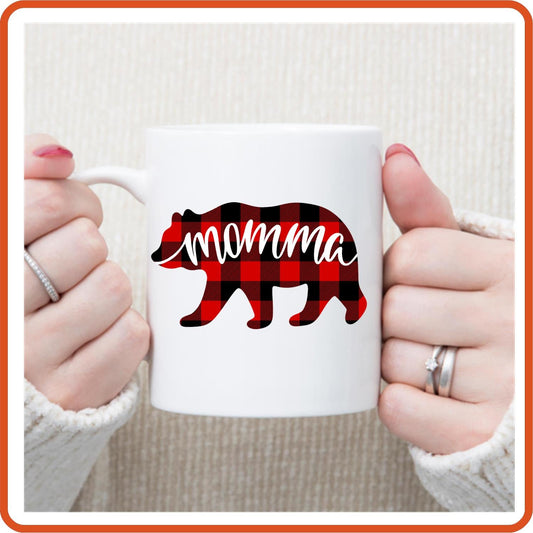 Momma | Bear | Family Mugs - 11oz Coffee Mug by SEC Apparel - secapparelonline