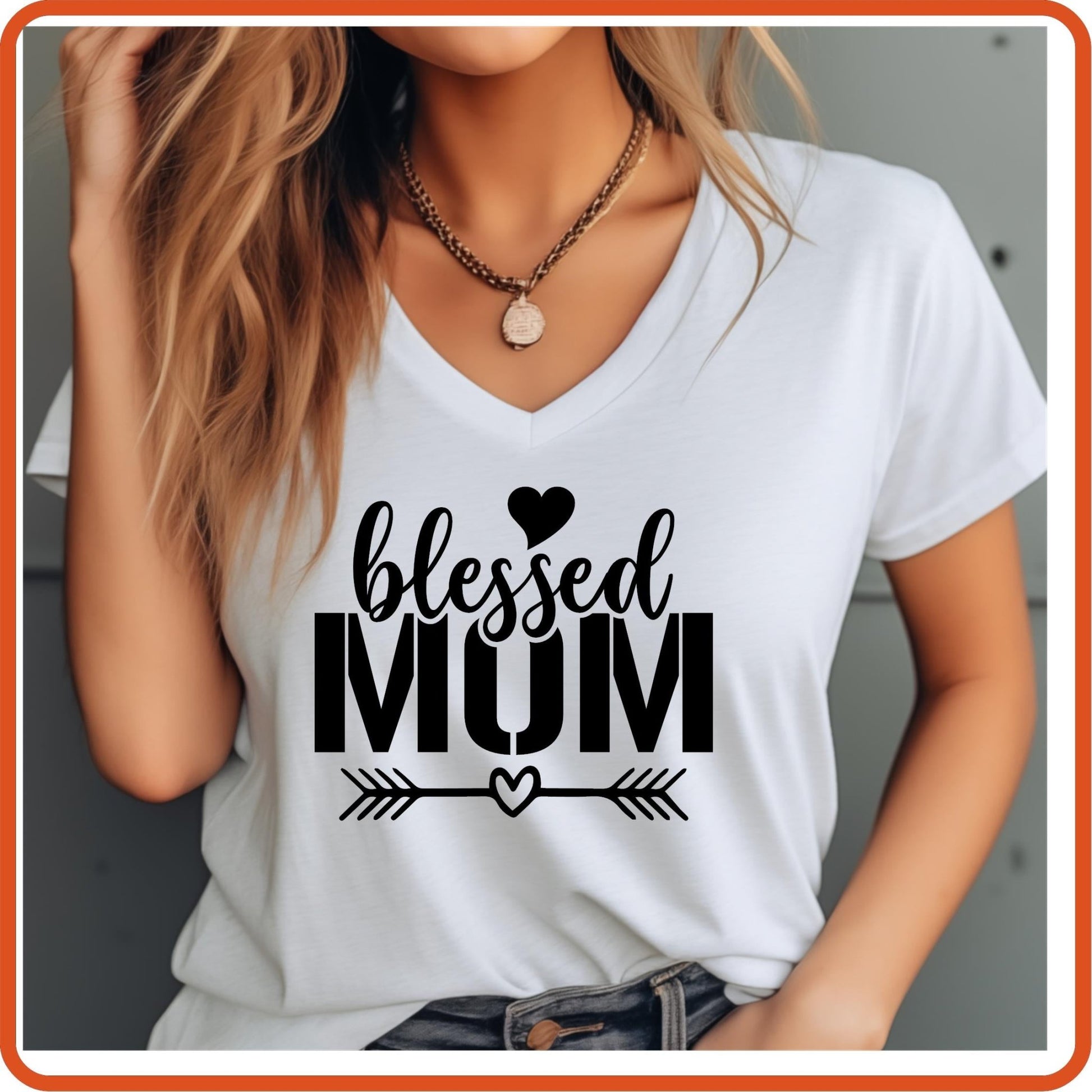 Mother's Day Graphic T Shirts| Unisex | SEC Apparel | Blessed Mom - secapparelonline