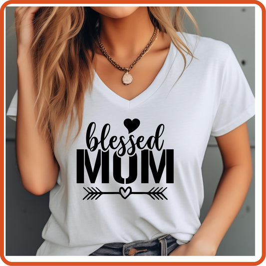 Mother's Day Graphic T Shirts| Unisex | SEC Apparel | Blessed Mom - secapparelonline