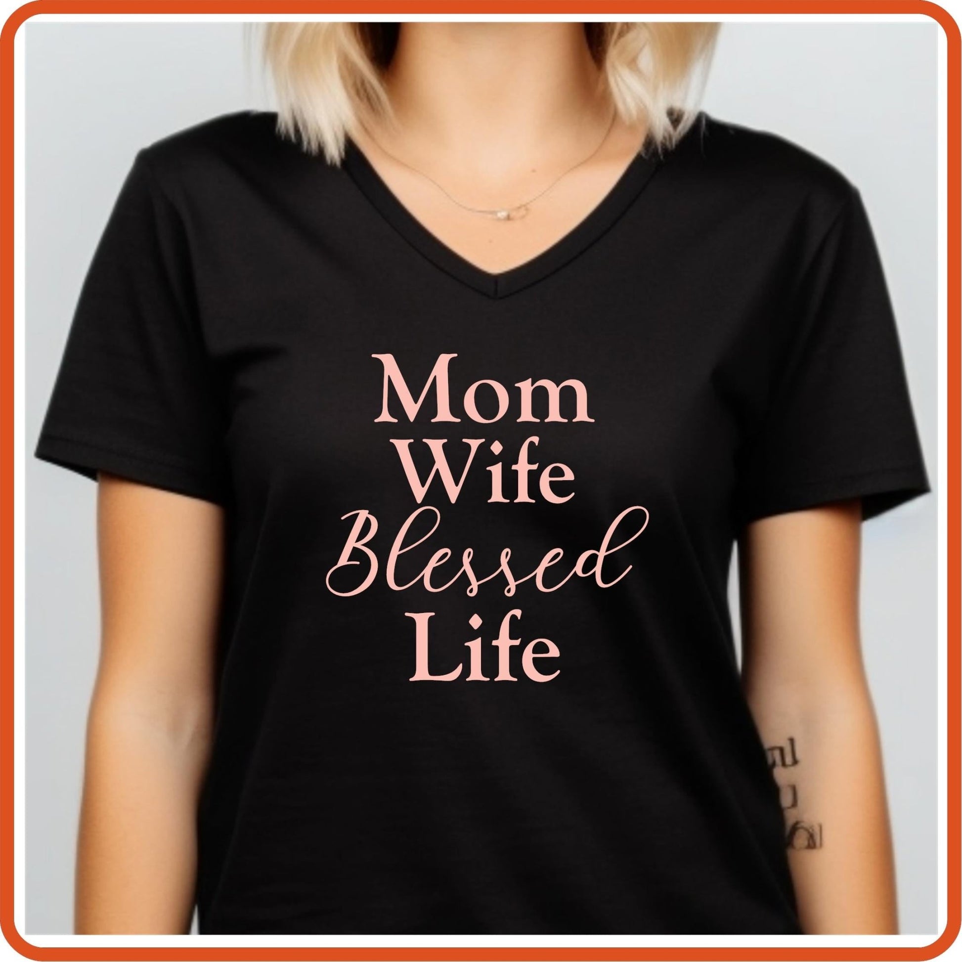 Mother's Day Graphic T Shirts| Unisex | SEC Apparel | Mom Wife Blessed - secapparelonline