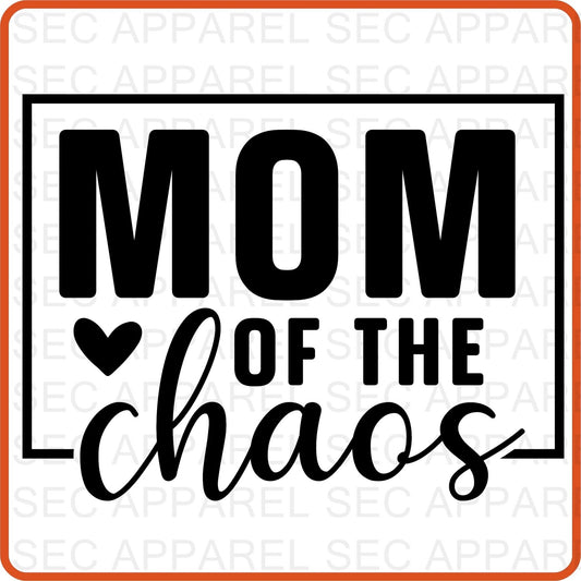 Mother's Day Iron On Decals Patches transfers vinyl for shirts, clothing | SEC Apparel | Mom of the Chaos - secapparelonline