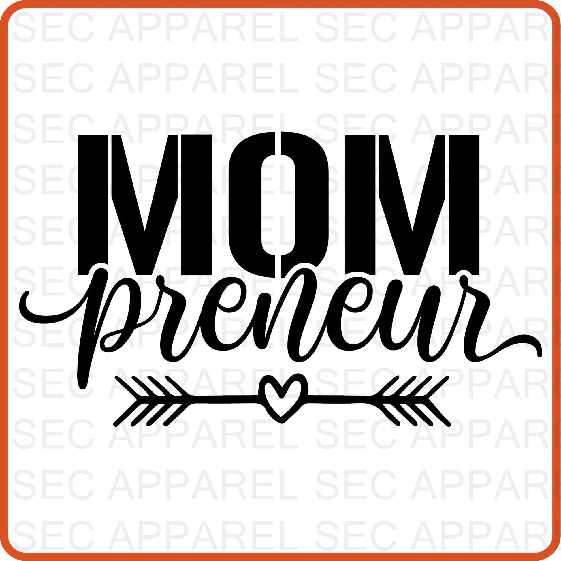 Mother's Day Iron On Decals Patches transfers vinyl for shirts, clothing | SEC Apparel | Mompreneur - secapparelonline