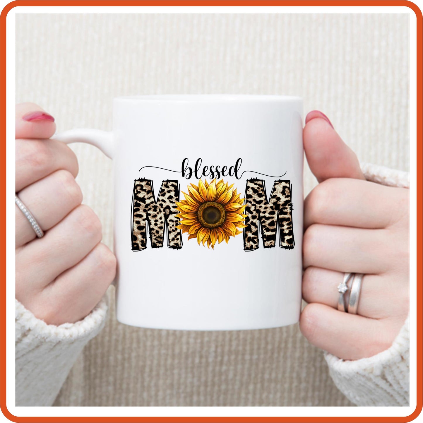 Mother's Day Mugs -11oz Coffee Mug |  Gift | SEC Apparel | Blessed Mom