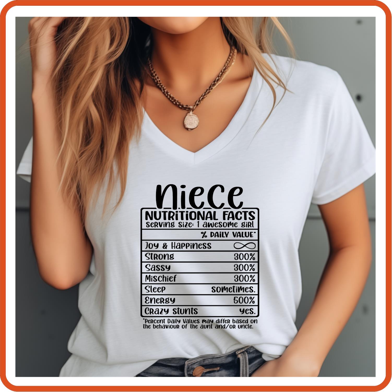Niece Nutritional Facts | Family Shirts | T-Shirts by SEC Apparel - secapparelonline