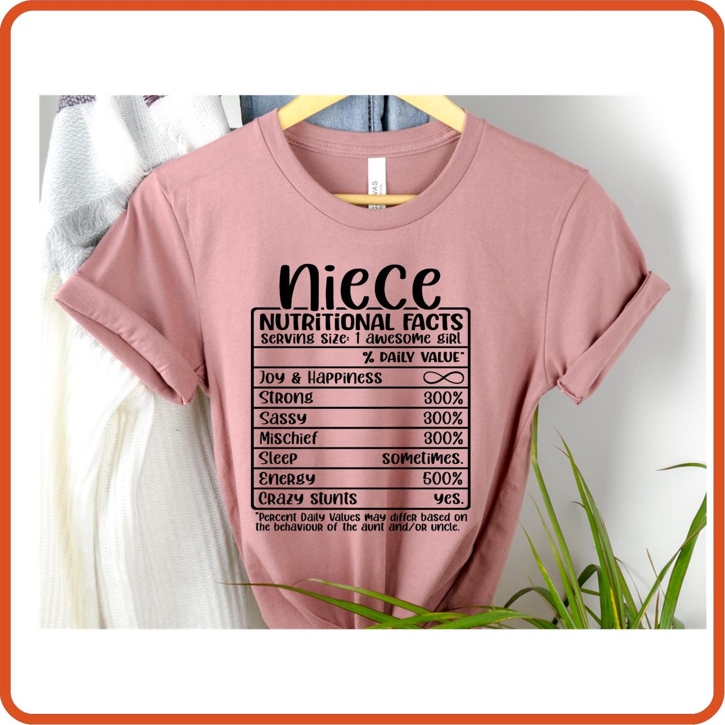 Niece Nutritional Facts | Family Shirts | T-Shirts by SEC Apparel - secapparelonline