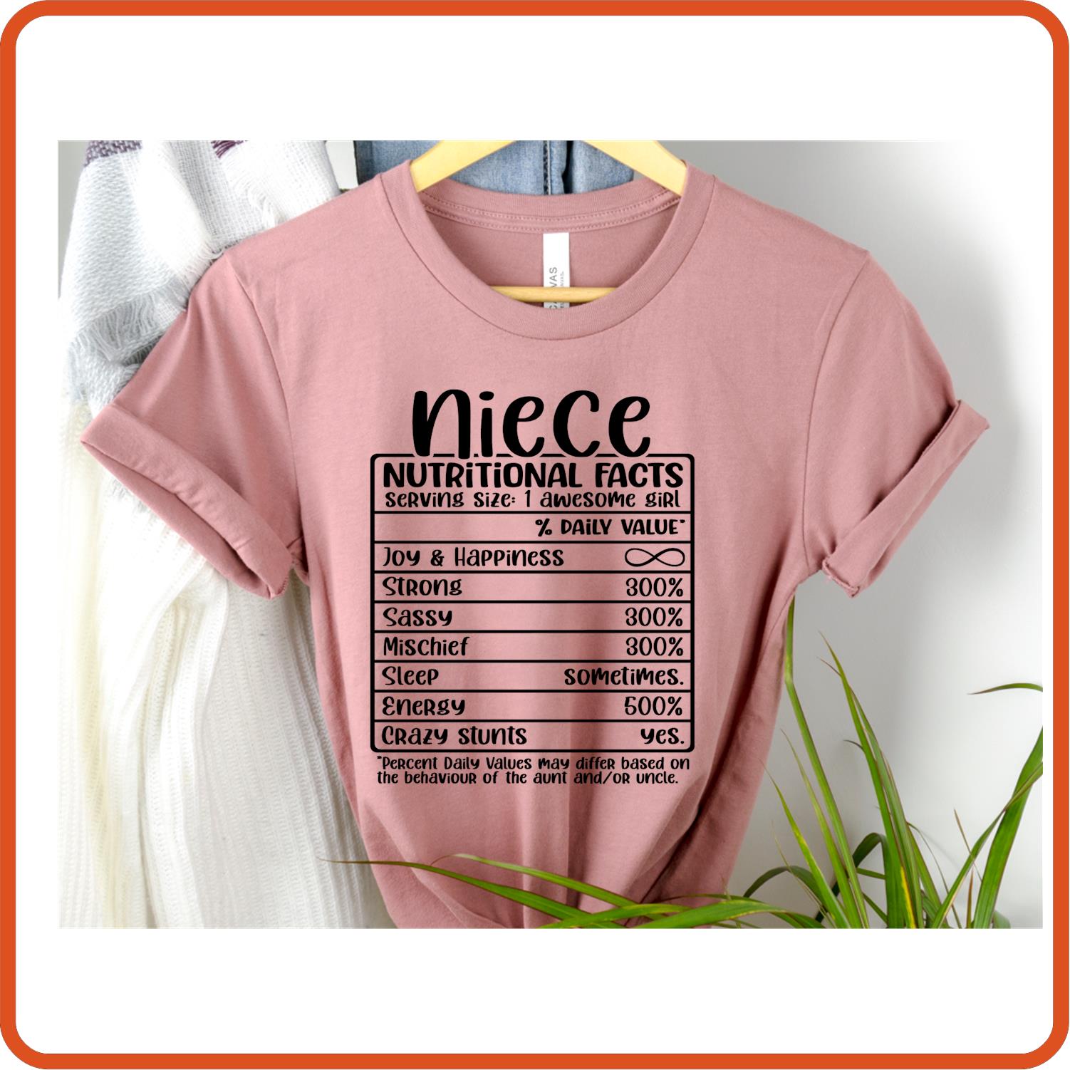 Niece Nutritional Facts | Family Shirts | T-Shirts by SEC Apparel - secapparelonline