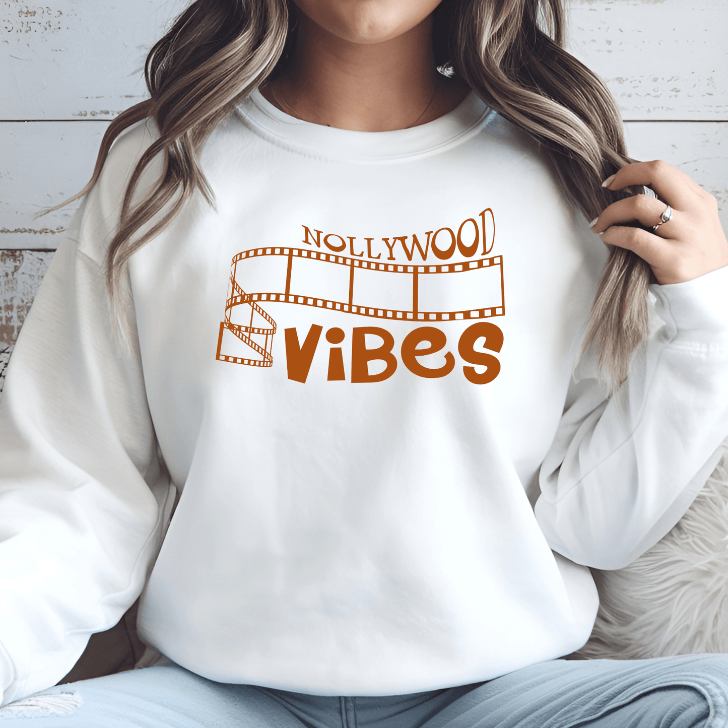 Nollywood Vibes Unisex Shirt & Hoodie Collection – Crew Neck, V - Neck, Sweatshirts - secapparelonline