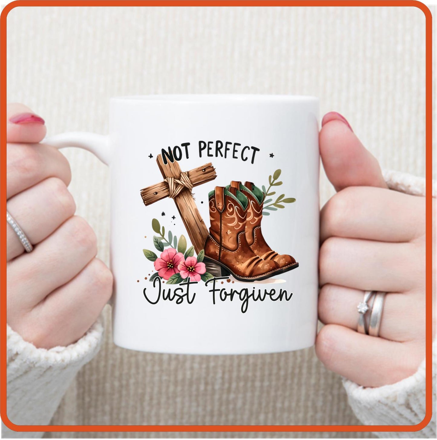 Not Perfect Just Forgiven 2 | Christian | Religious Mugs - 11oz Coffee Mug by SEC Apparel - secapparelonline