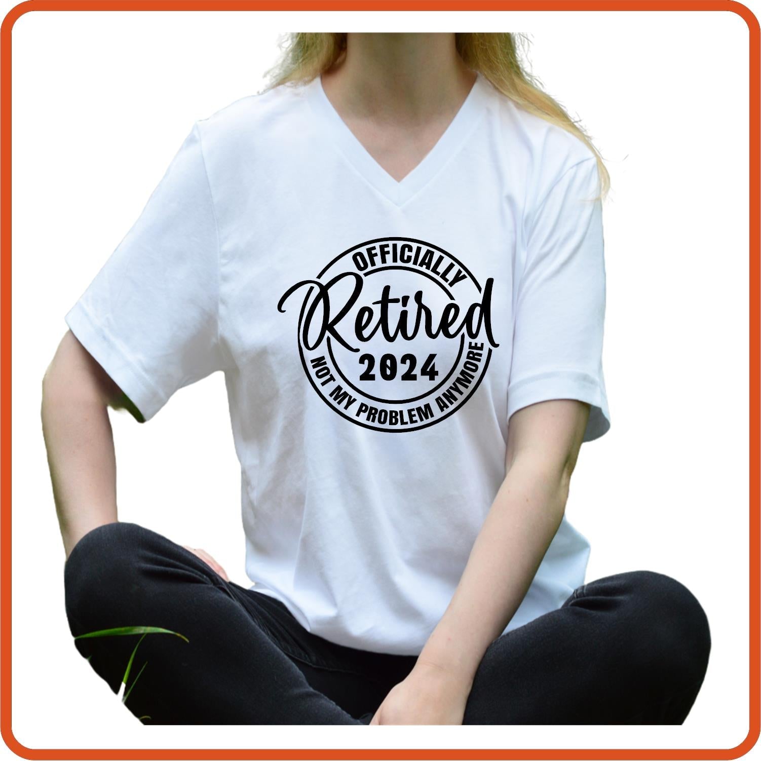 Officially Retired | Retirement Iron On Decals Patches by SEC Apparel - secapparelonline