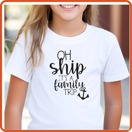 Oh Ship It's a Family Trip Graphic T Shirt| Unisex | Vacation Shirts | SEC Apparel - secapparelonline