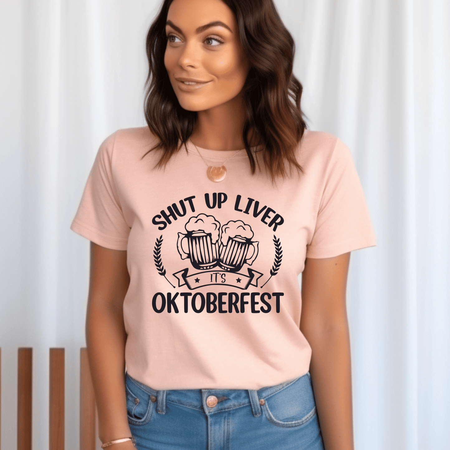 Oktoberfest Cheers! V - Neck or Crew Neck T-Shirt - Your Choice - secapparelonline