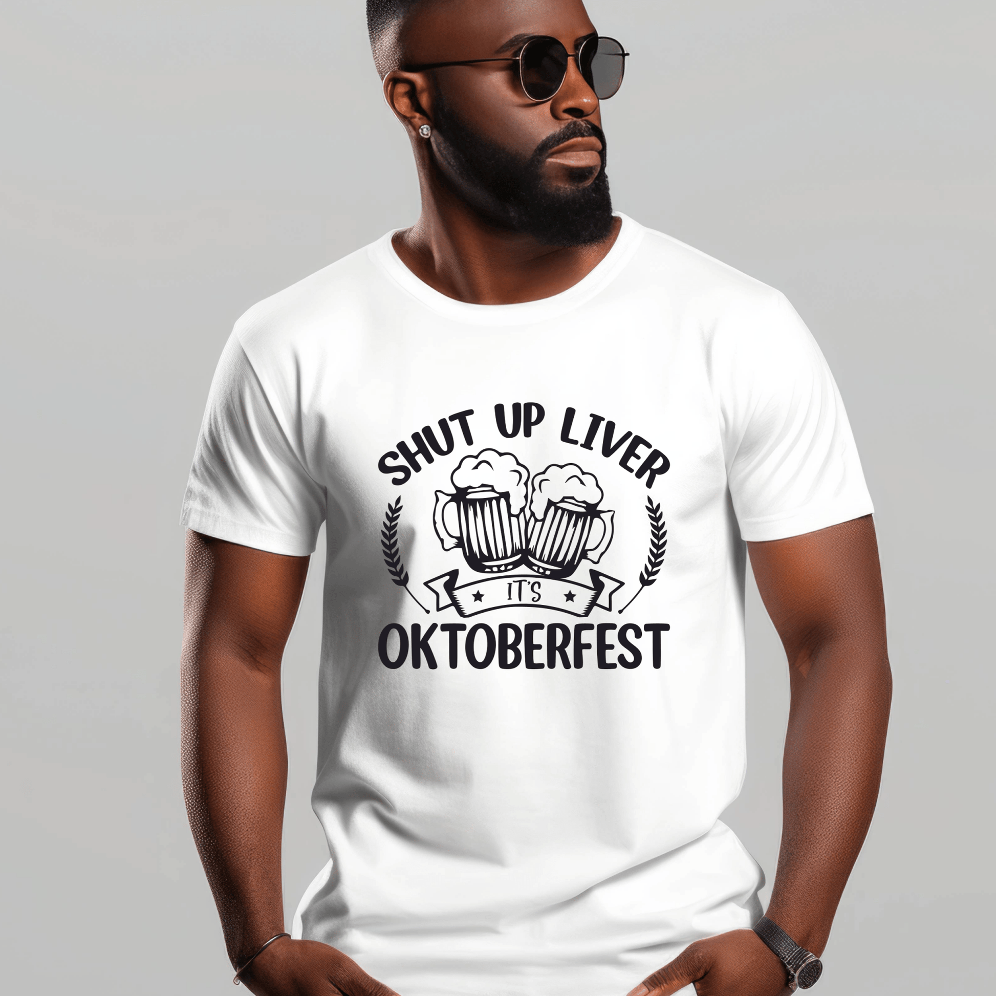 Oktoberfest Cheers! V - Neck or Crew Neck T-Shirt - Your Choice - secapparelonline
