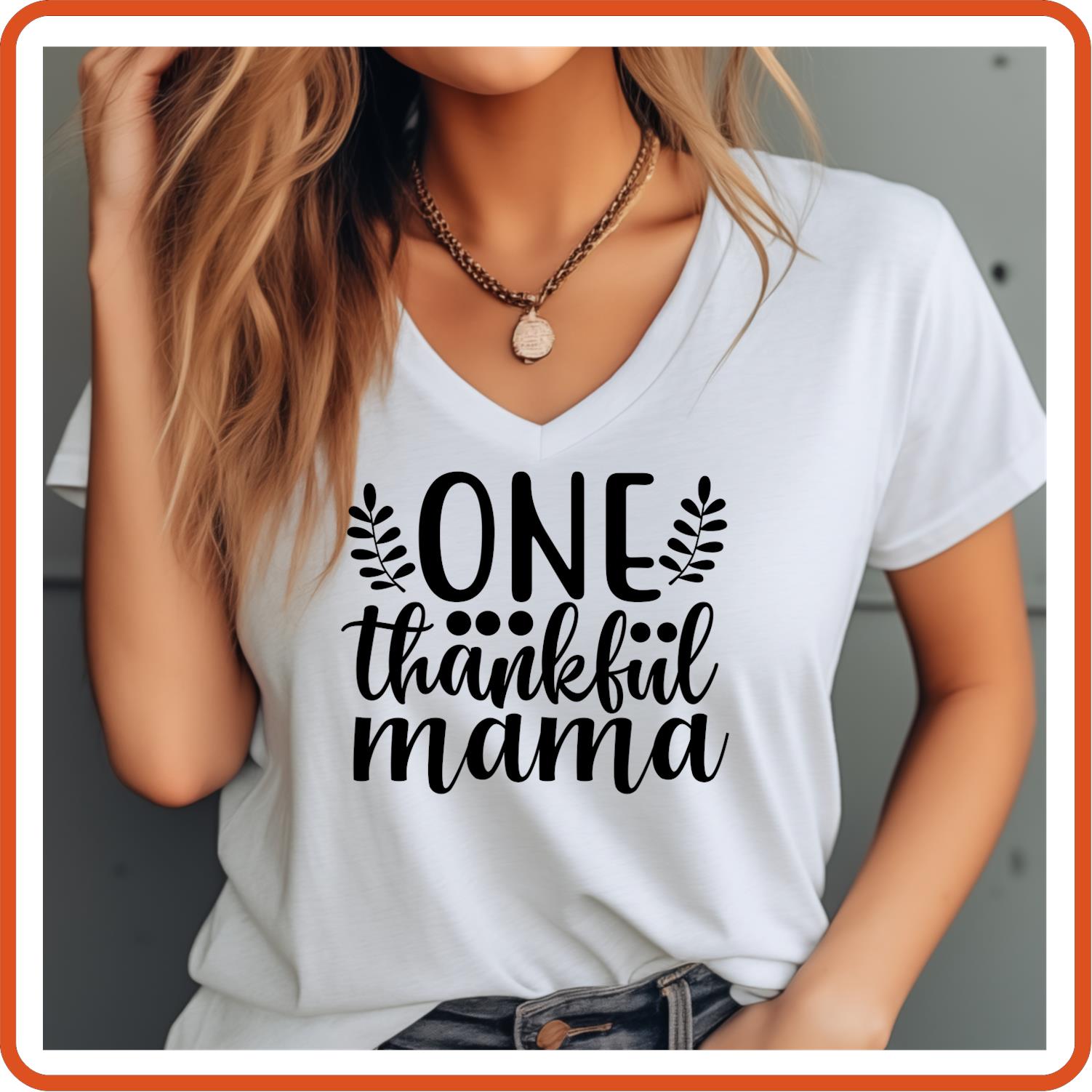 One Thankful Mama | Fall Shirts | T-Shirts by SEC Apparel - secapparelonline
