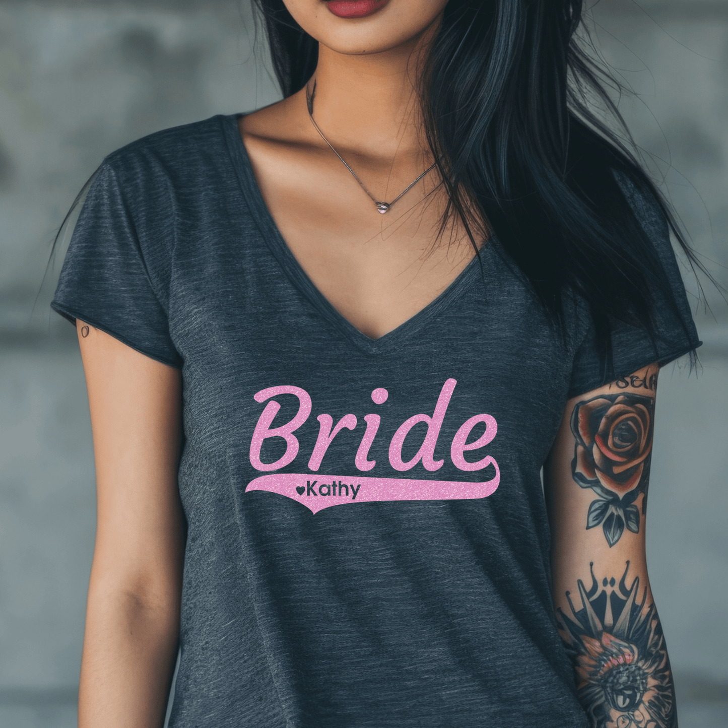Personalized Bride Shirt | Crew neck | V Neck| Sweatshirt | Hoodie - secapparelonline