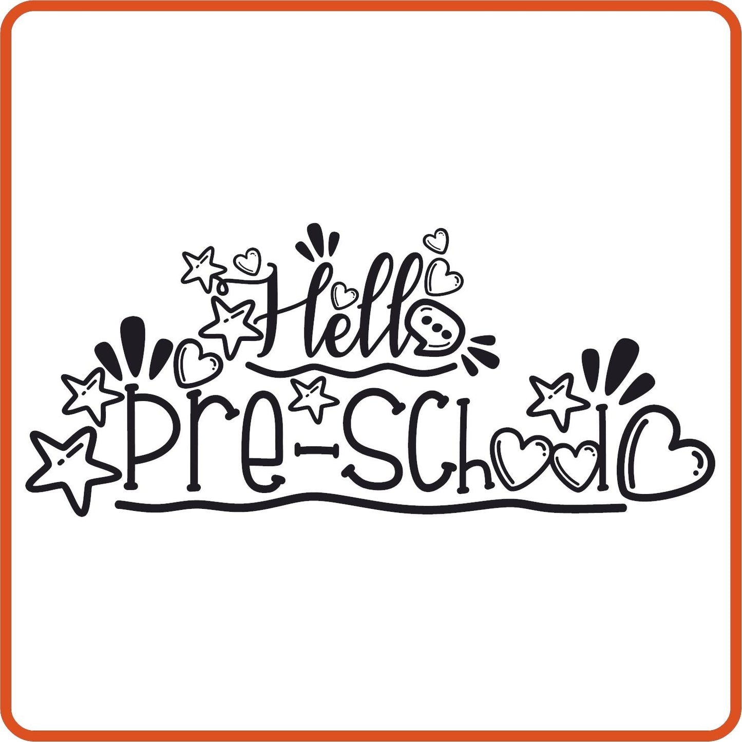 Pre - School | Back to School Iron On Decals Patches by SEC Apparel - secapparelonline