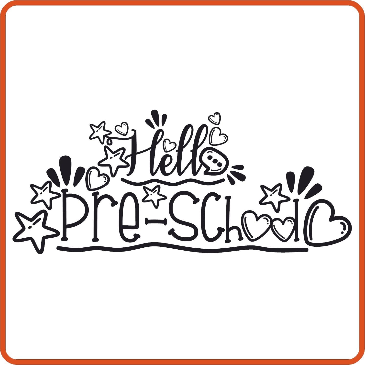 Pre - School | Back to School Iron On Decals Patches by SEC Apparel - secapparelonline