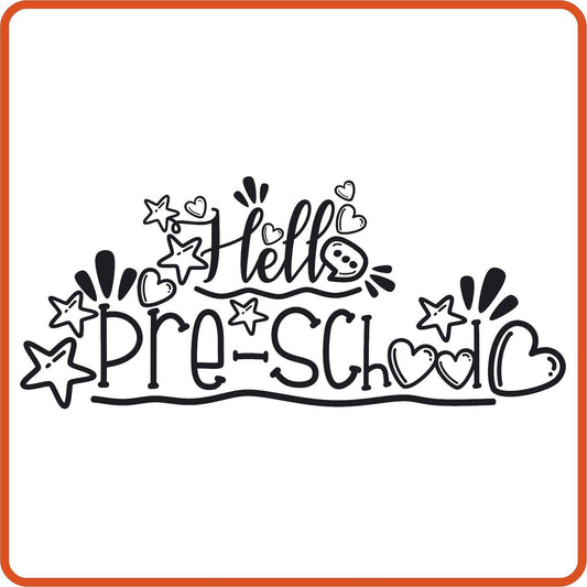 Pre - School | Back to School Iron On Decals Patches by SEC Apparel - secapparelonline