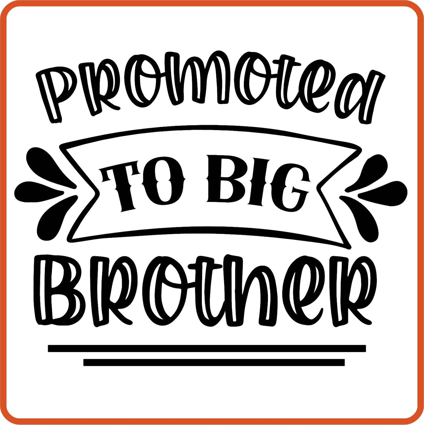 Promoted to Big Brother | Family Iron On Decals Patches by SEC Apparel - secapparelonline