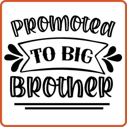 Promoted to Big Brother | Family Iron On Decals Patches by SEC Apparel - secapparelonline