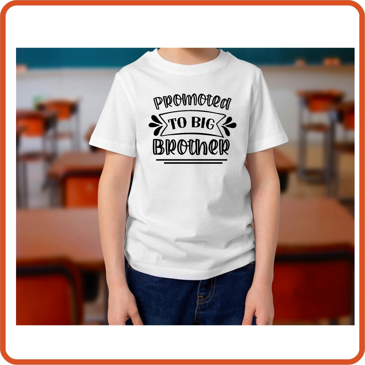 Promoted to Big Brother | Family Iron On Decals Patches by SEC Apparel - secapparelonline