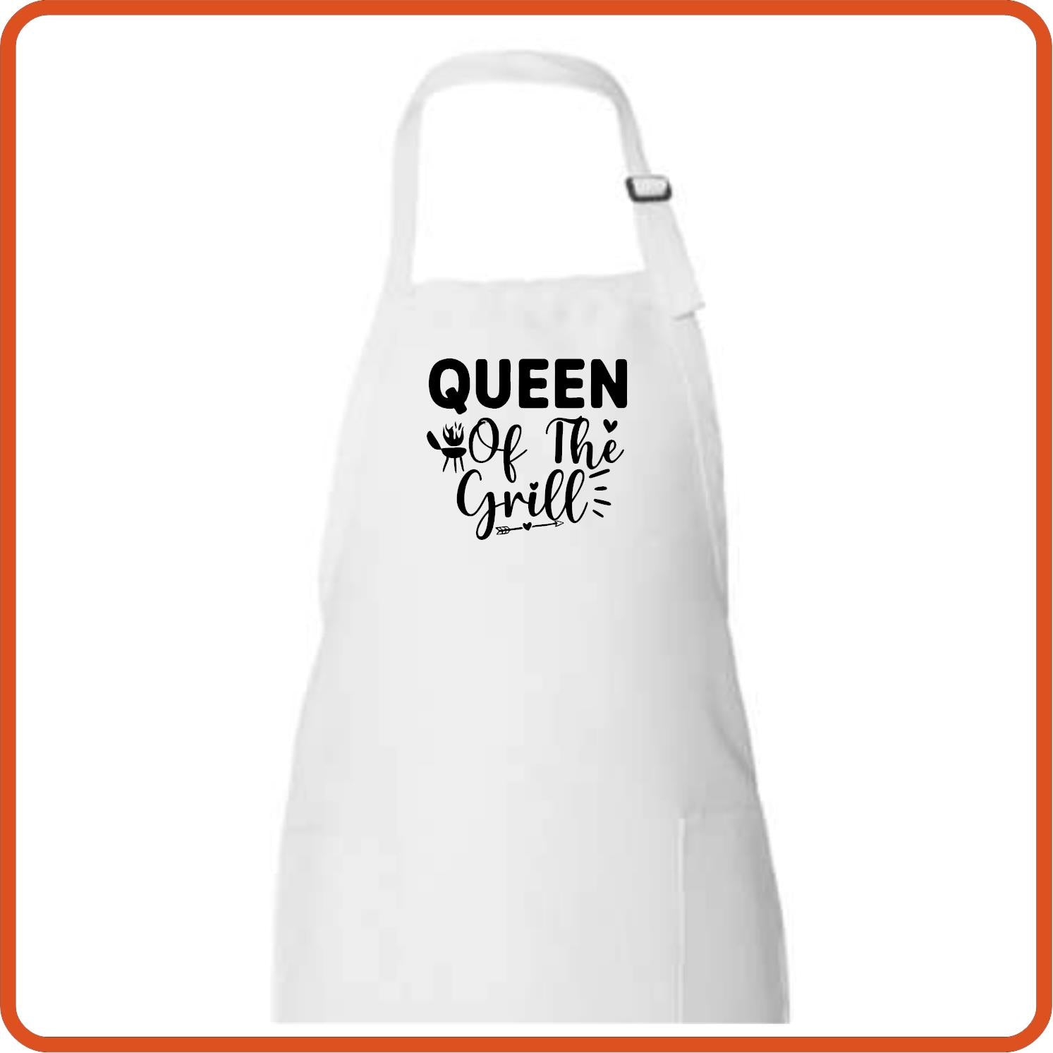Queen of the Grill Full Length Apron by SEC Apparel - secapparelonline
