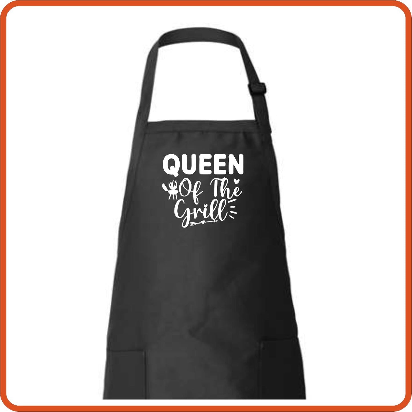 Queen of the Grill Full Length Apron by SEC Apparel - secapparelonline