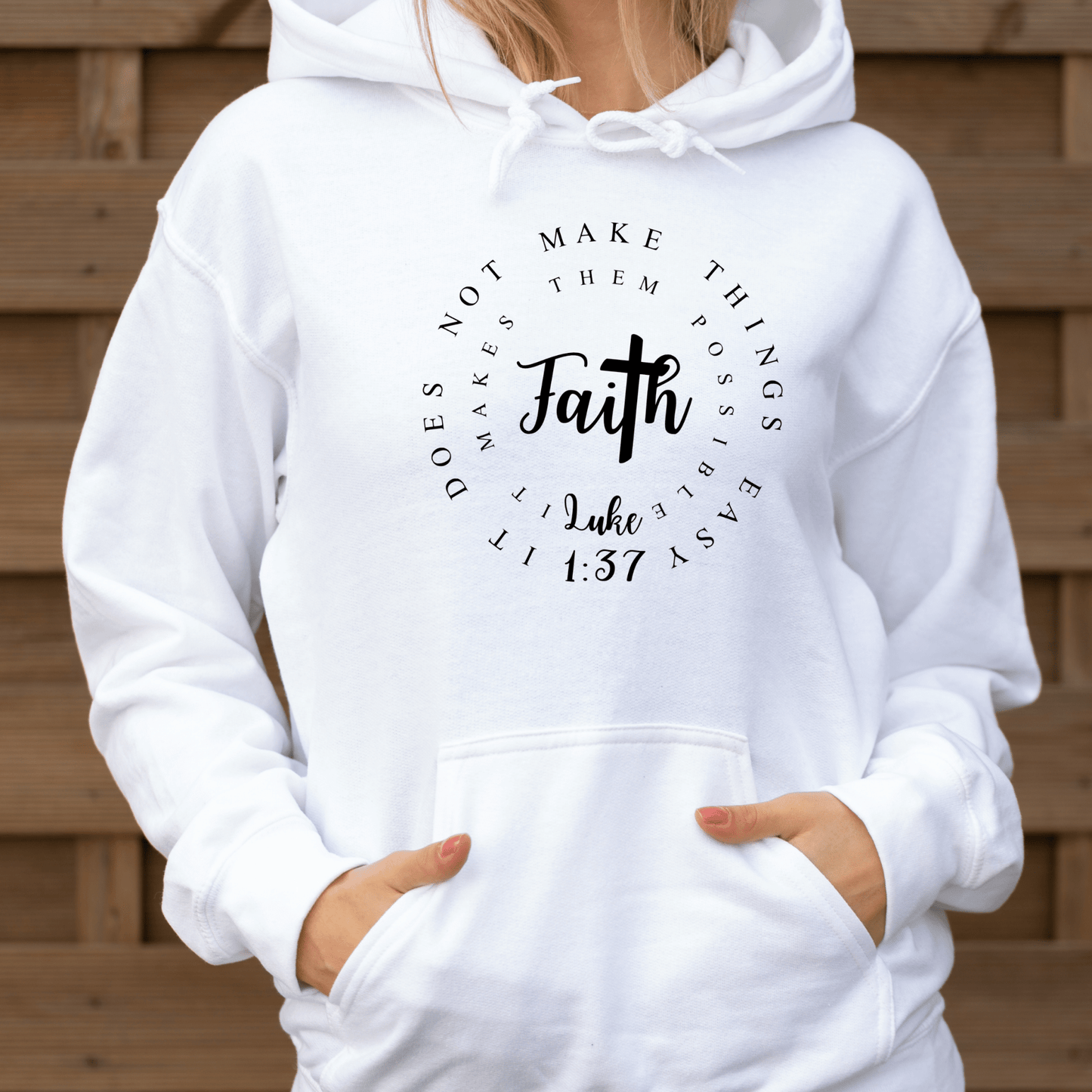 Religious Sweatshirt Hoodie | Unisex | SEC Apparel | Faith - secapparelonline