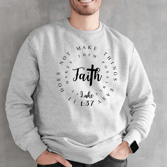 Religious Sweatshirt Hoodie | Unisex | SEC Apparel | Faith - secapparelonline