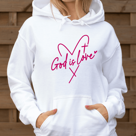 Religious Sweatshirt Hoodie | Unisex | SEC Apparel | God Is Love - secapparelonline