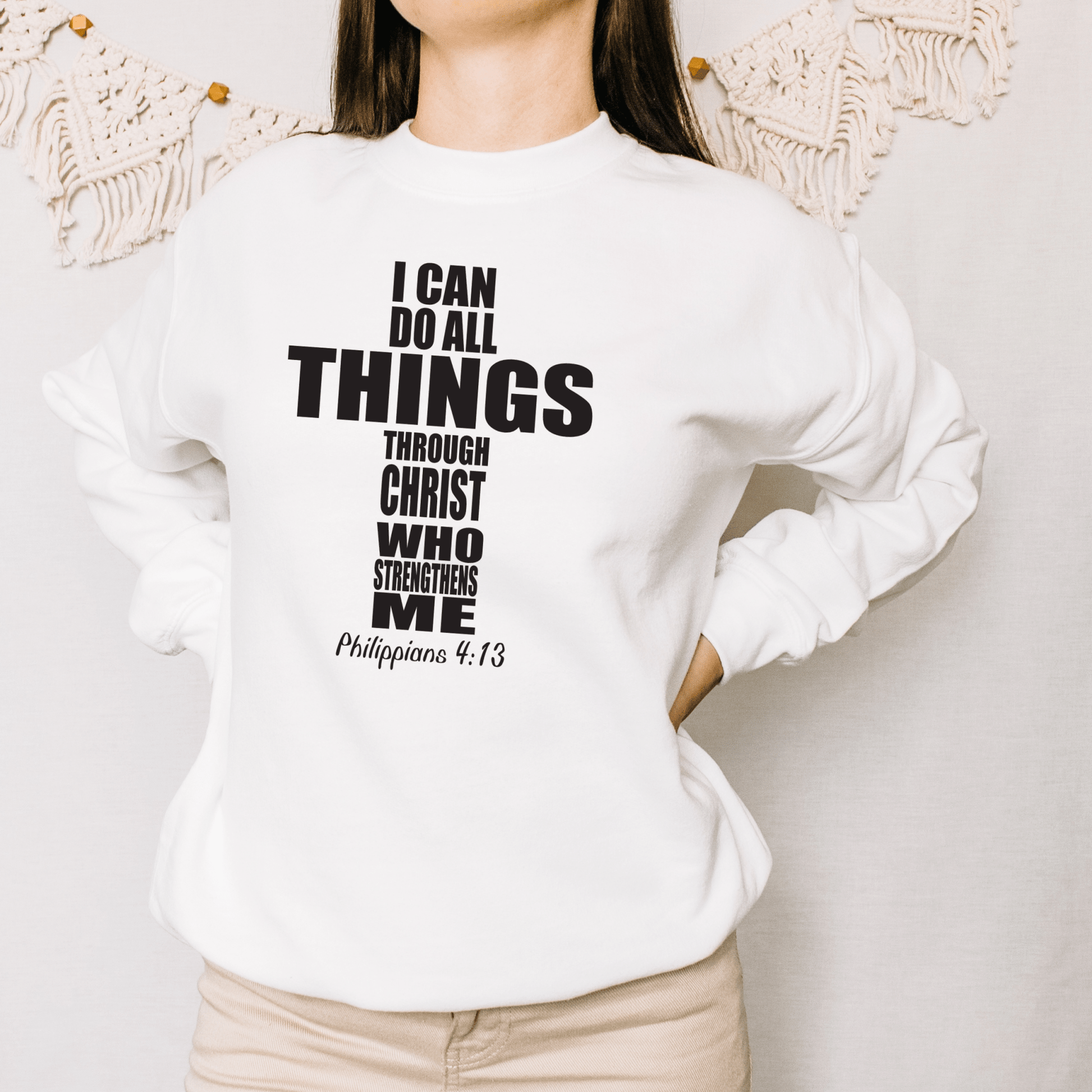 Religious Sweatshirt Hoodie | Unisex | SEC Apparel | I Can Do All Things - secapparelonline
