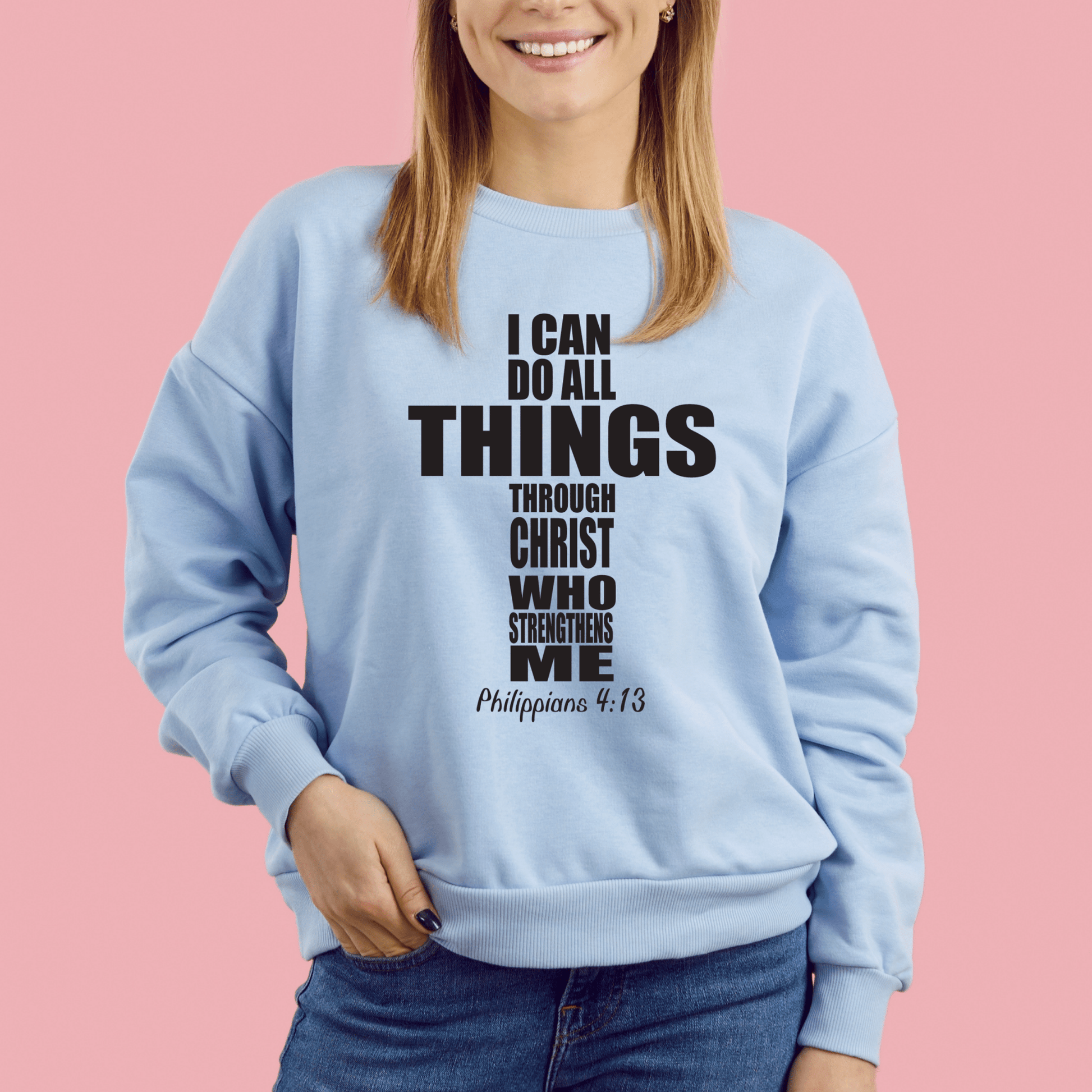 Religious Sweatshirt Hoodie | Unisex | SEC Apparel | I Can Do All Things - secapparelonline