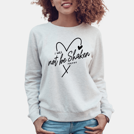 Religious Sweatshirt Hoodie | Unisex | SEC Apparel | I Will Not Be Shaken - secapparelonline