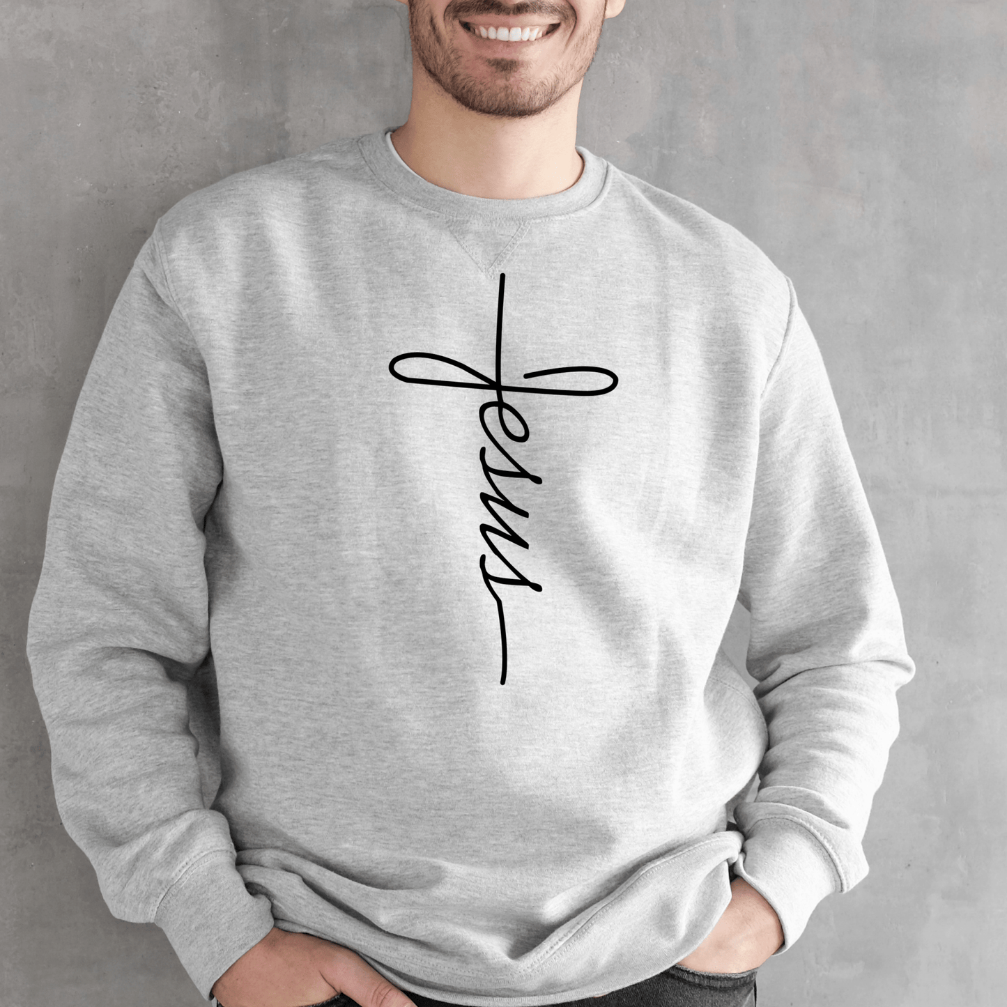 Religious Sweatshirt Hoodie | Unisex | SEC Apparel | Jesus Cross - secapparelonline