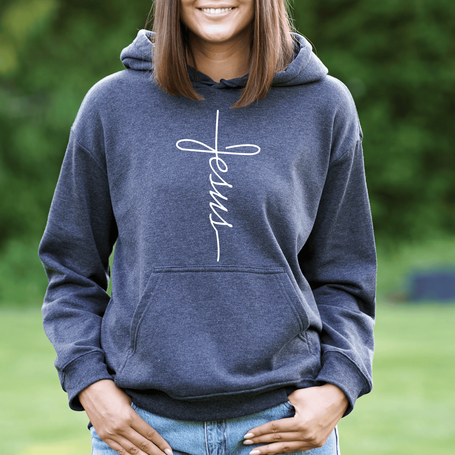 Religious Sweatshirt Hoodie | Unisex | SEC Apparel | Jesus Cross - secapparelonline