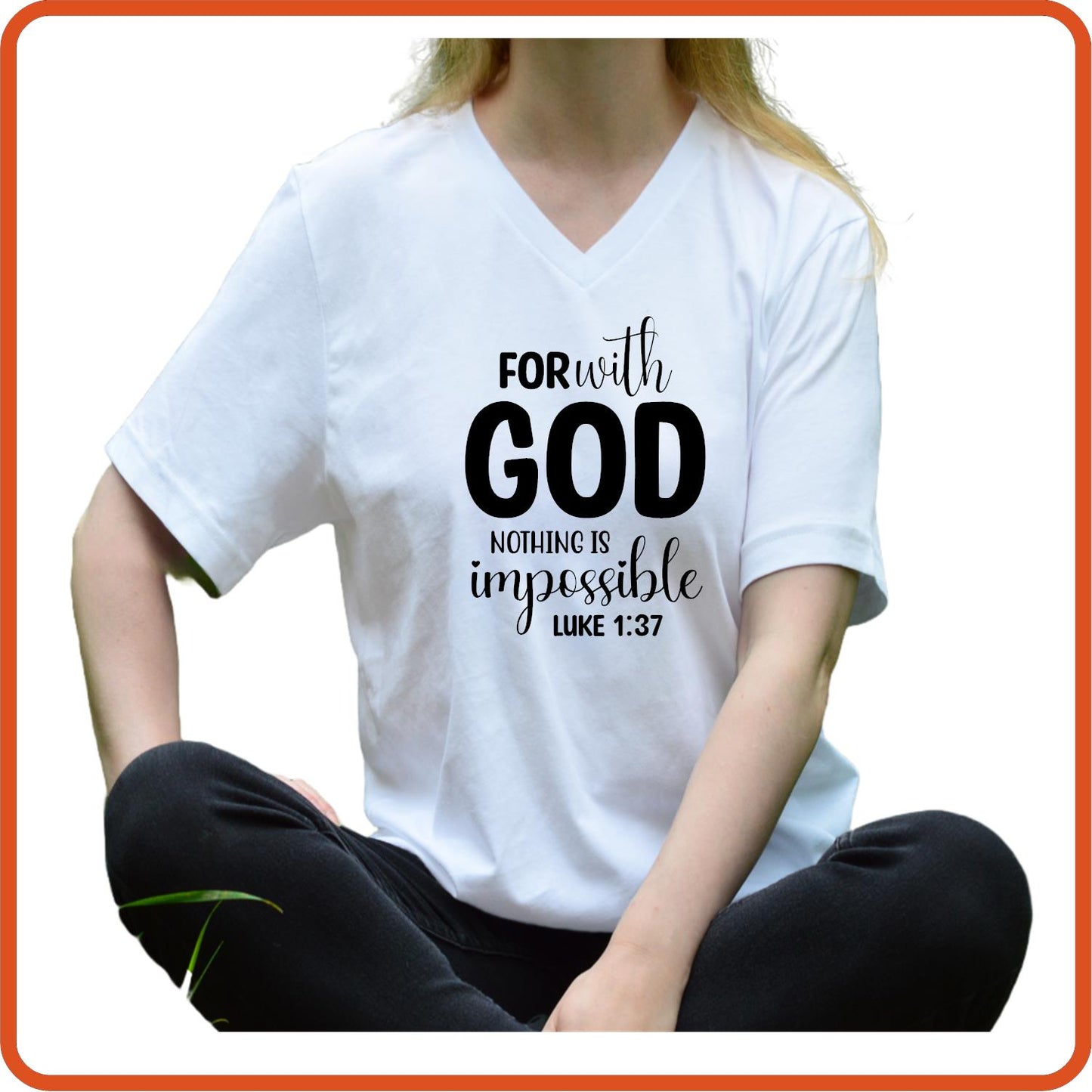 With God Nothing Is Impossible | Christian Religious T-Shirts by SEC Apparel