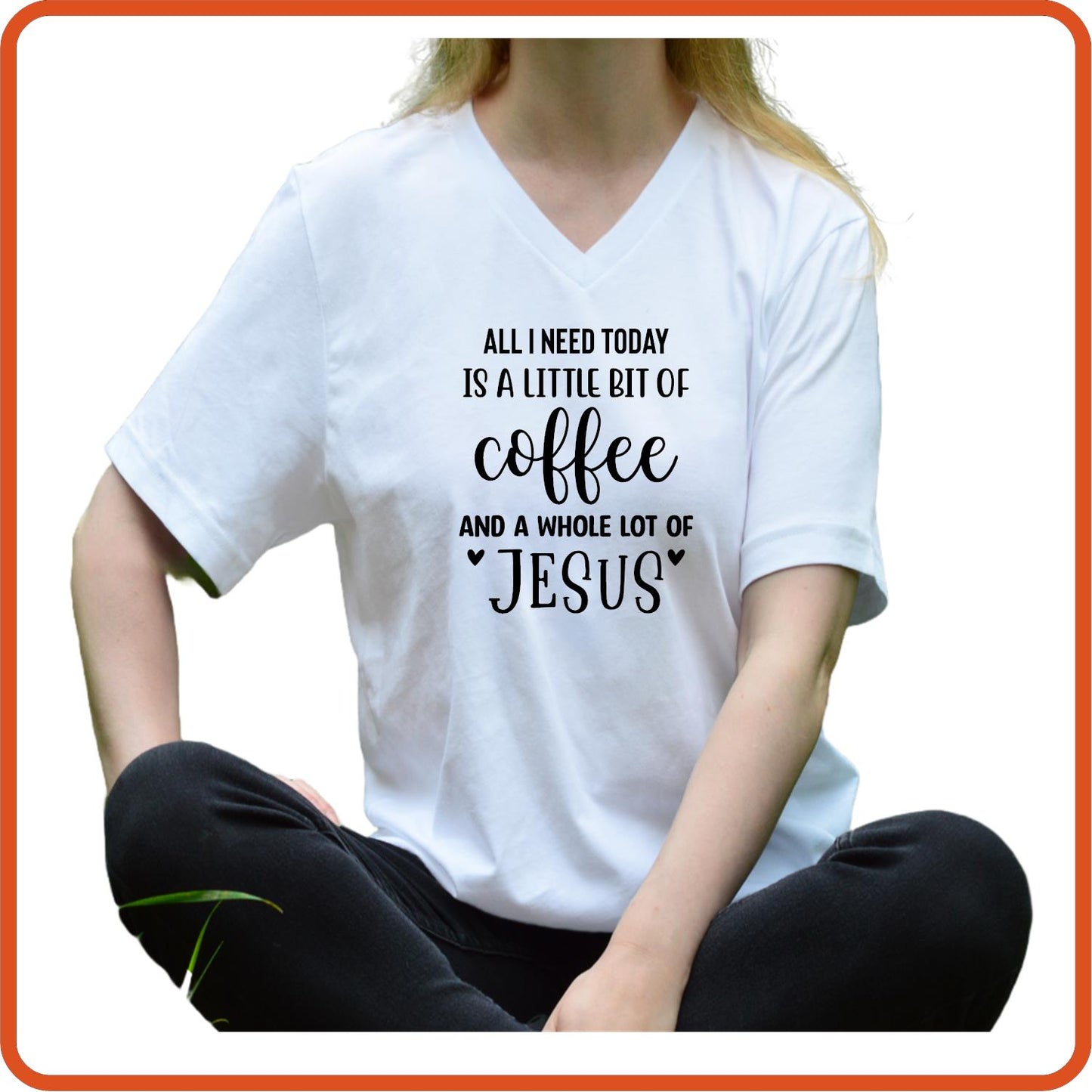 All I Need Today Is a little bit of Coffee and Jesus | Christian Religious T-Shirts by SEC Apparel