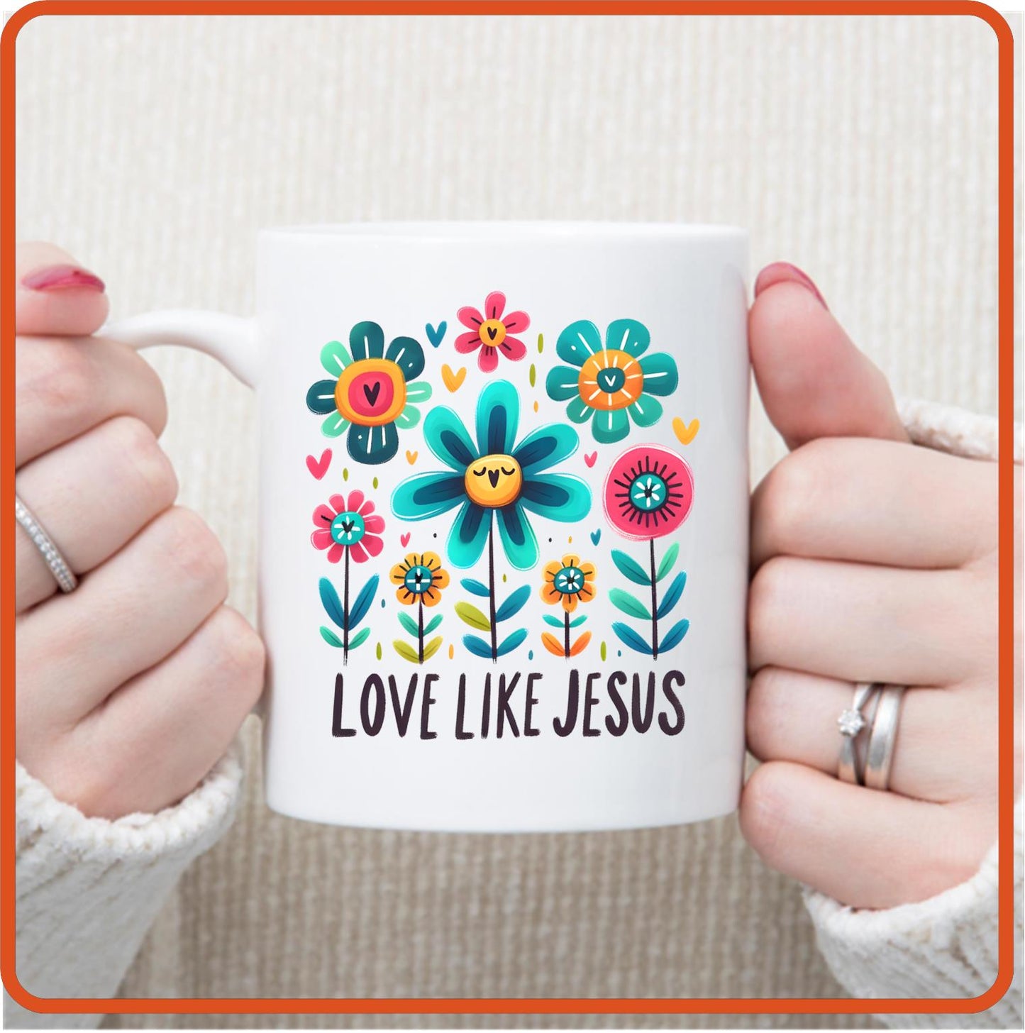 Love Like Jesus | Christian | Religious Mugs -11oz Coffee Mug by SEC Apparel