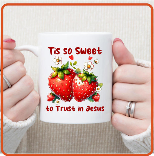 Tis so sweet to trust in Jesus | Christian | Religious Mugs -11oz Coffee Mug by SEC Apparel