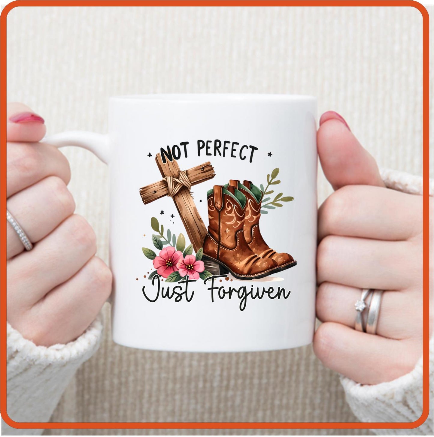 Not Perfect Just Forgiven 2 | Christian | Religious Mugs -11oz Coffee Mug by SEC Apparel