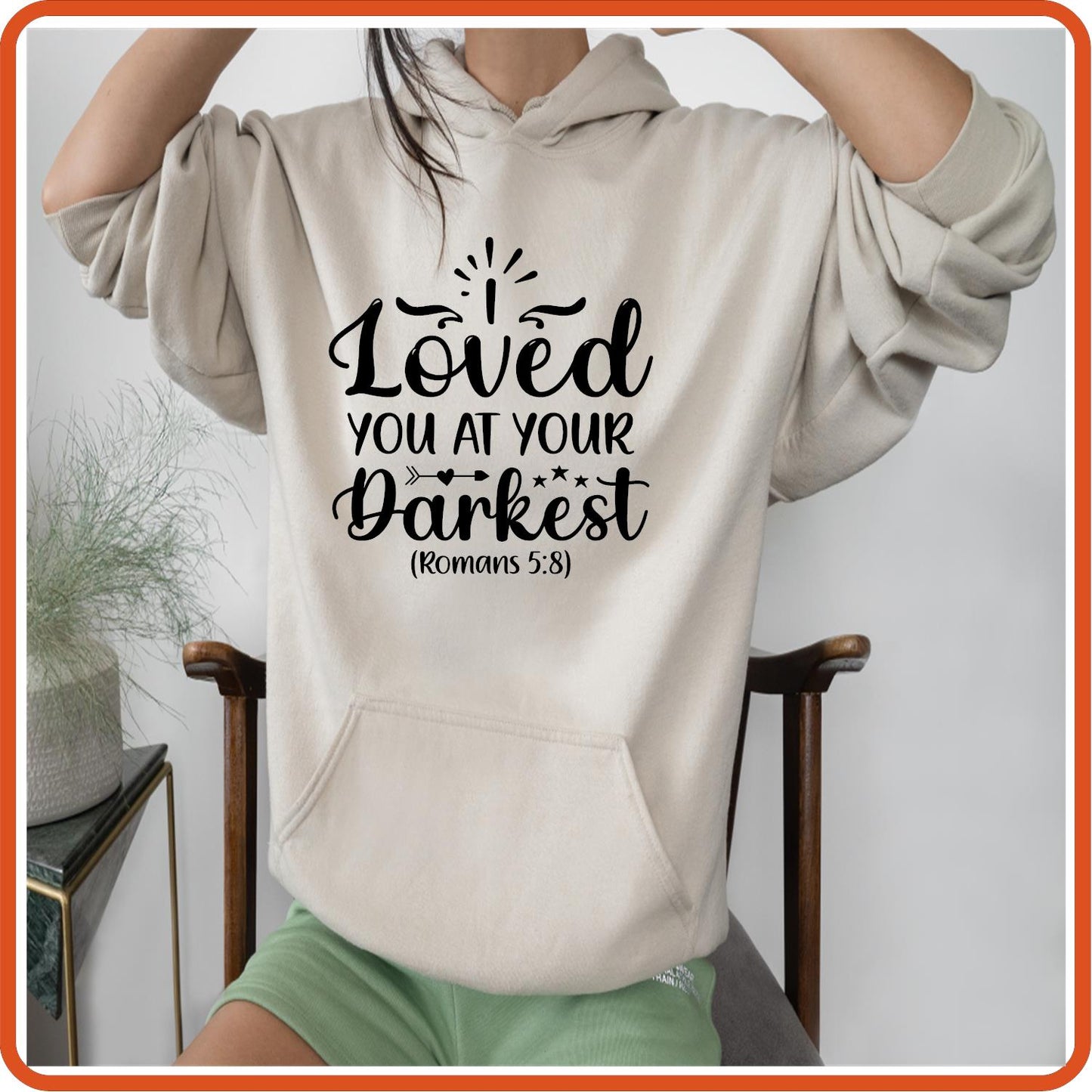 I Loved You at your Darkest | Bible | Religious Iron On Decals Patches by SEC Apparel