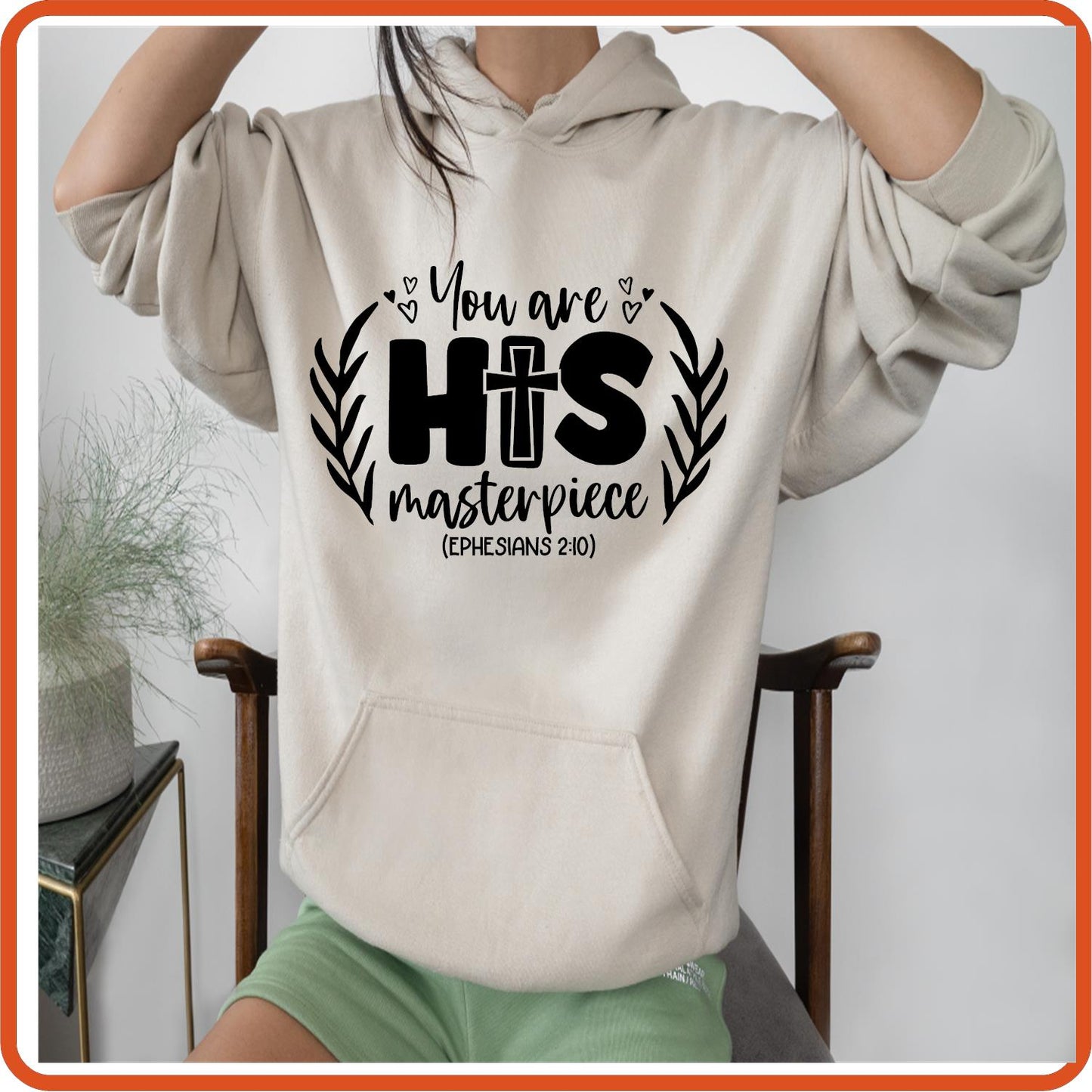 You are His Masterpiece | Bible | Religious Iron On Decals Patches by SEC Apparel