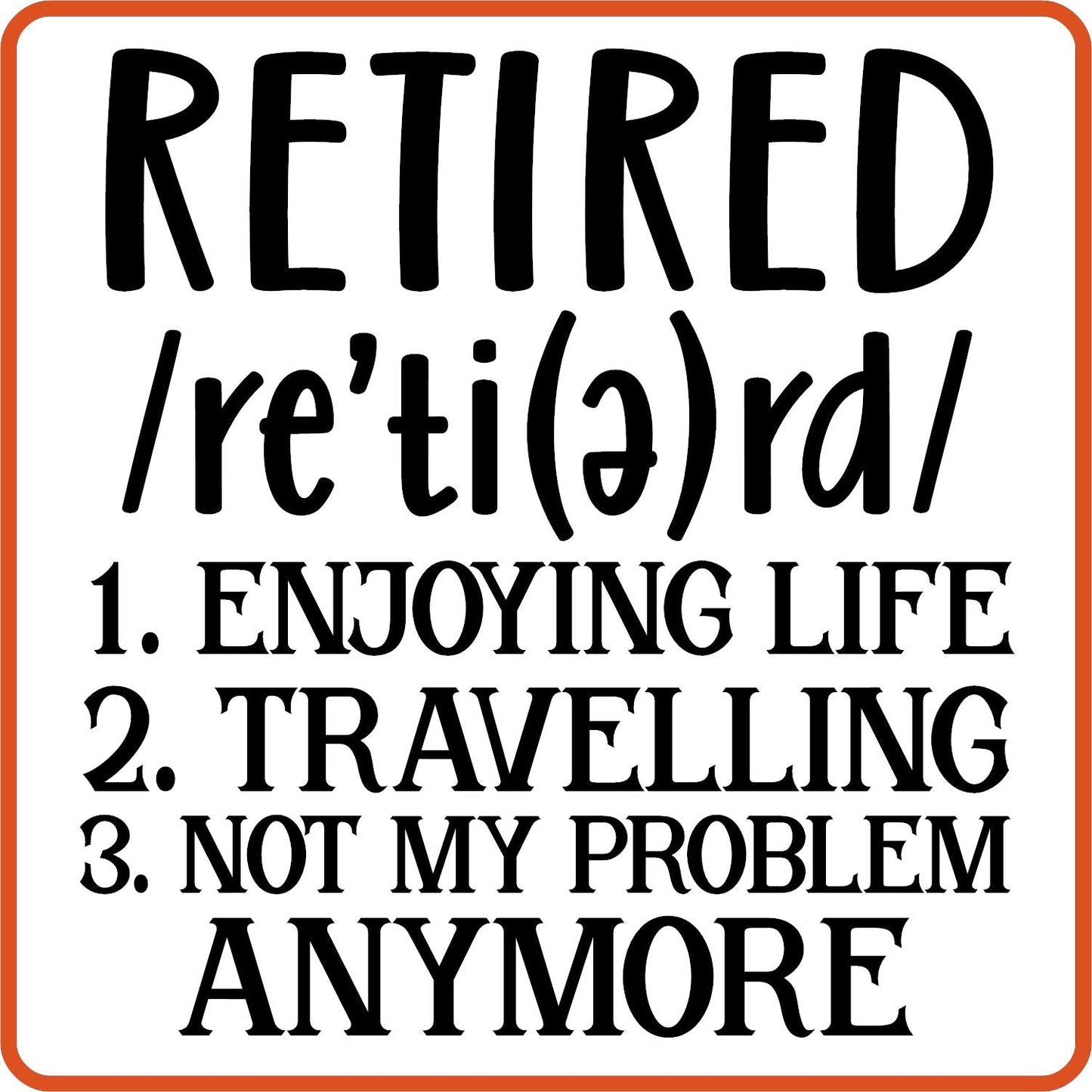 Retired | Retirement Iron On Decals Patches by SEC Apparel - secapparelonline