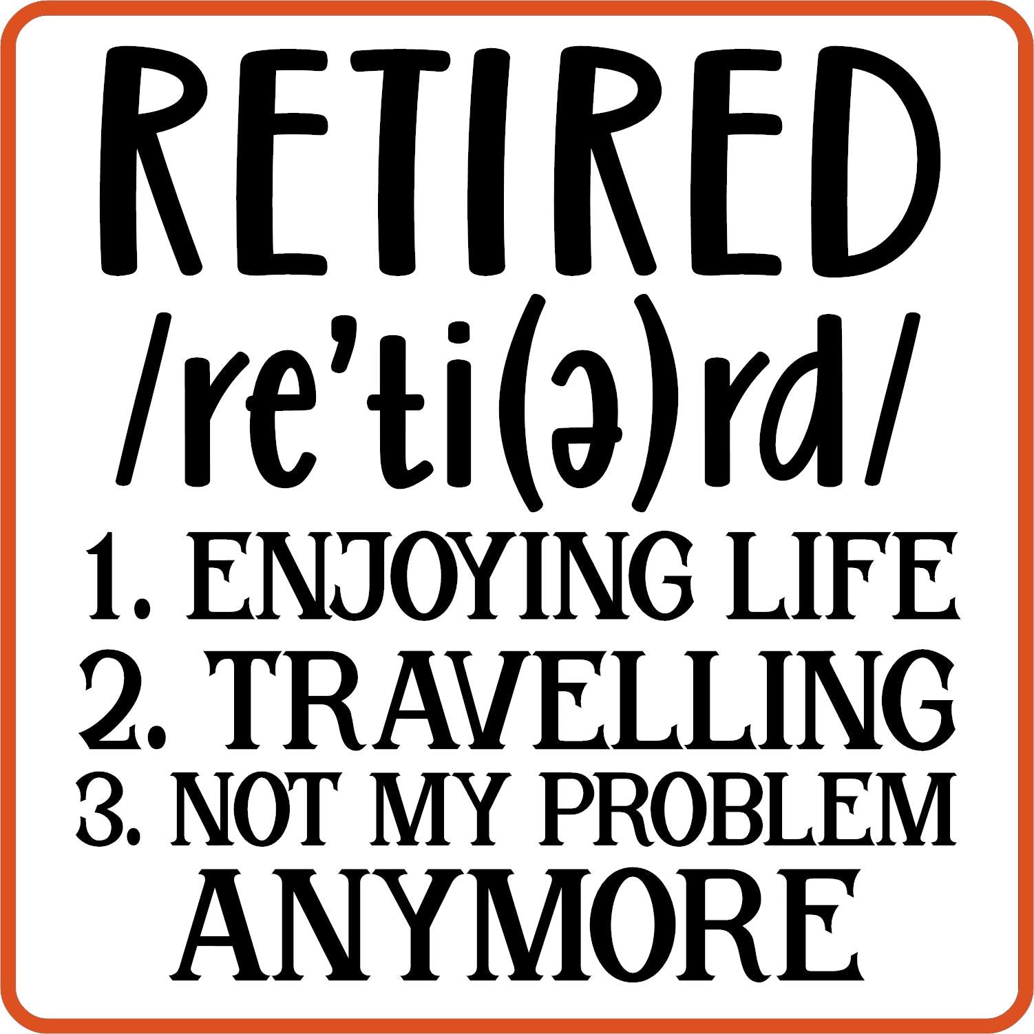 Retired | Retirement Iron On Decals Patches by SEC Apparel - secapparelonline