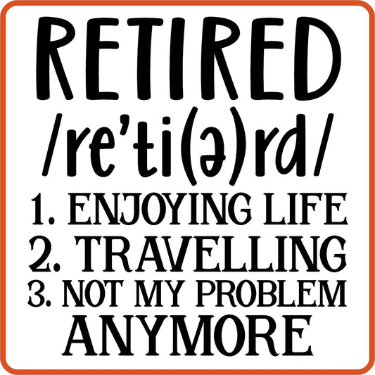 Retired | Retirement Iron On Decals Patches by SEC Apparel - secapparelonline